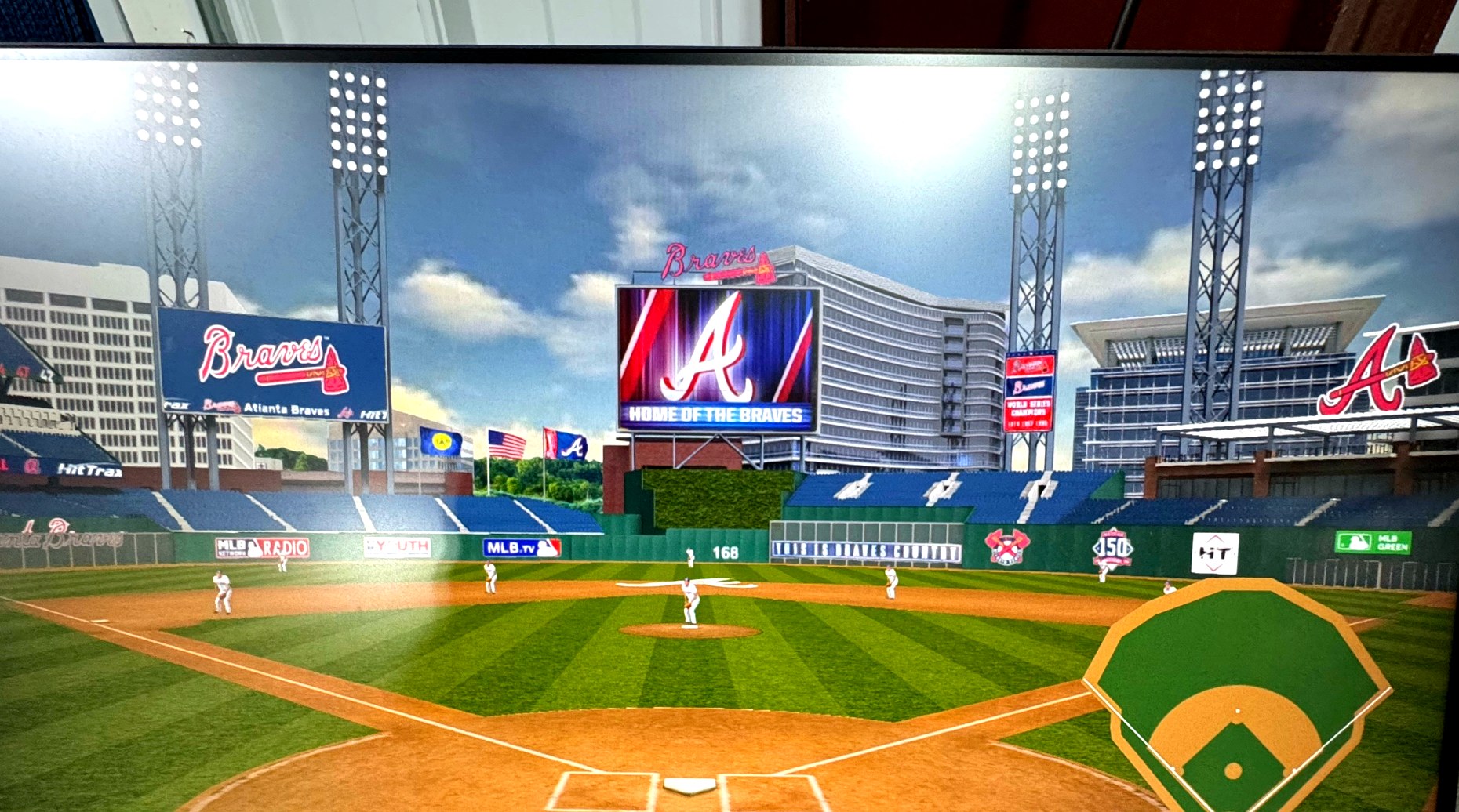 HitTrax live simulation screen at Strike Zone Chattanooga